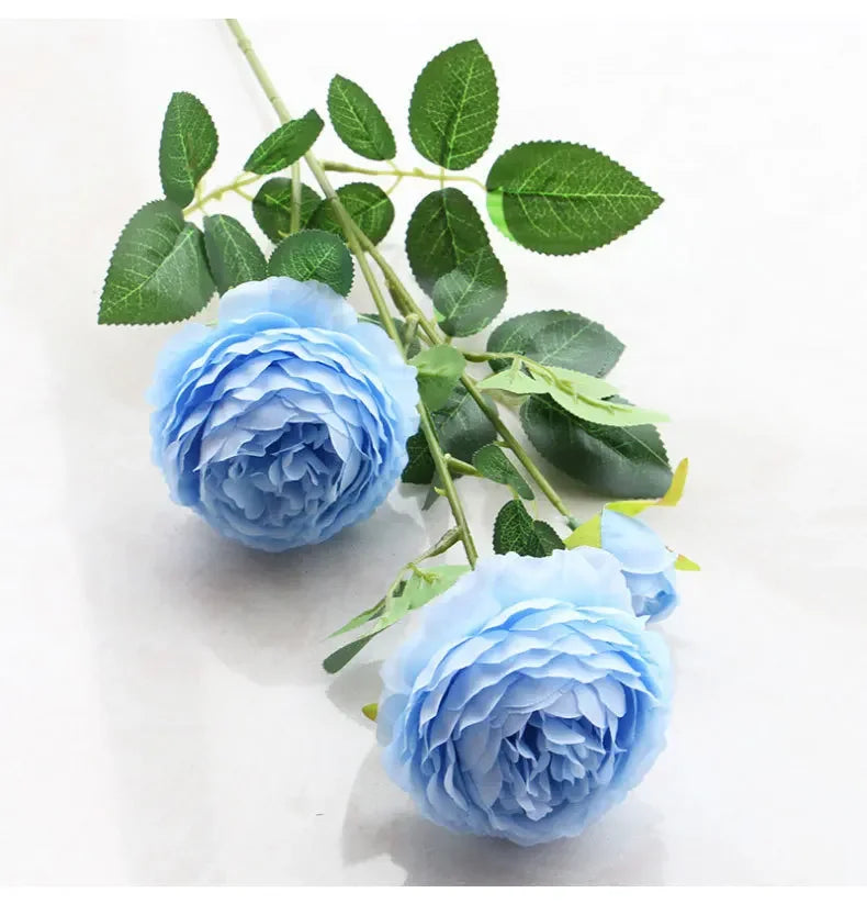 European Style Artificial Peony Flower Bouquet for Home Garden Living Room Party Decorations Wedding Party Supplies Fake Flowers
