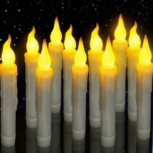 Church LED Taper Candles 16.5cm Flameless Battery Operated Window Candles for Christmas Wedding Churches Birthday Party Decor