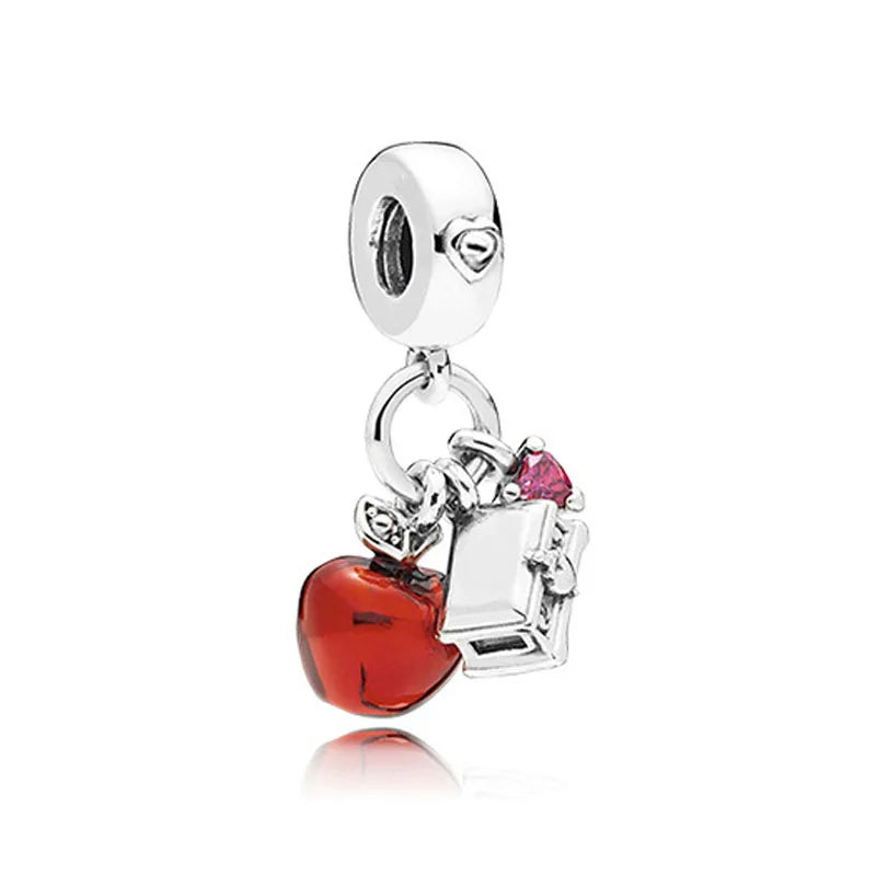 2024 925 Silver Plated Valentine's Day gift for lovers Pendant Charms it Original Bracelet For Women DIY Fashion Jewelry Making