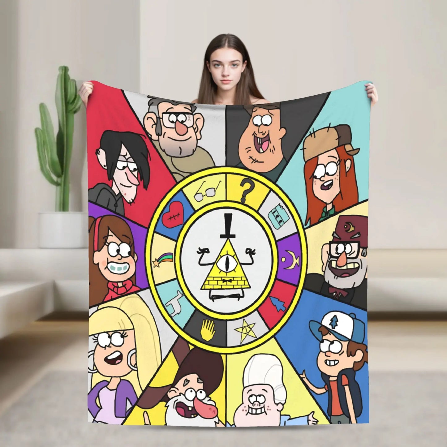 Stranger Gravity Falls Blanket  Plush Funny Warm Throw Blankets for Home Restaurant Autumn/Winter