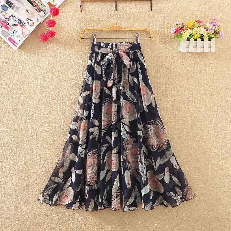 Skirts for Women Summer 2025 A Line High Waist Woman Skirt Casual Trend Modest Vintage Cheap Quality Korean Fashion Style Y2k V