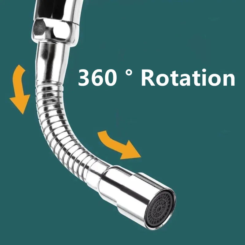 Stainless Steel Universal 360° Rotation Faucet Sprayer Head For Kitchen Washbasin Extension Faucet Bubbler Tap Splash Nozzle