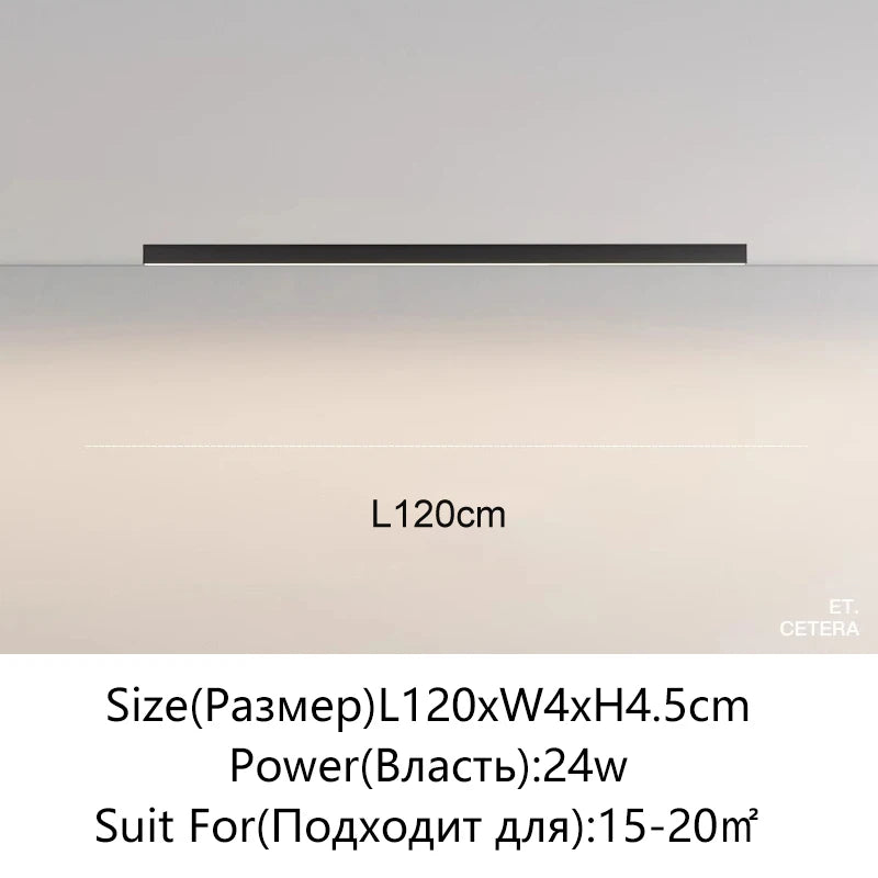 Modern Strip LED Ceiling Lights Living Room Kitchen Office Intelligent Lighting Corridor Porch Indoor Home Lighting