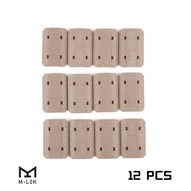 12PCS Tactical Nylon M-LOK Rail Type 2 Covers Non-Slip Hand Guard for Airsoft Toy Gun Accessories BCM AR AR15 M4