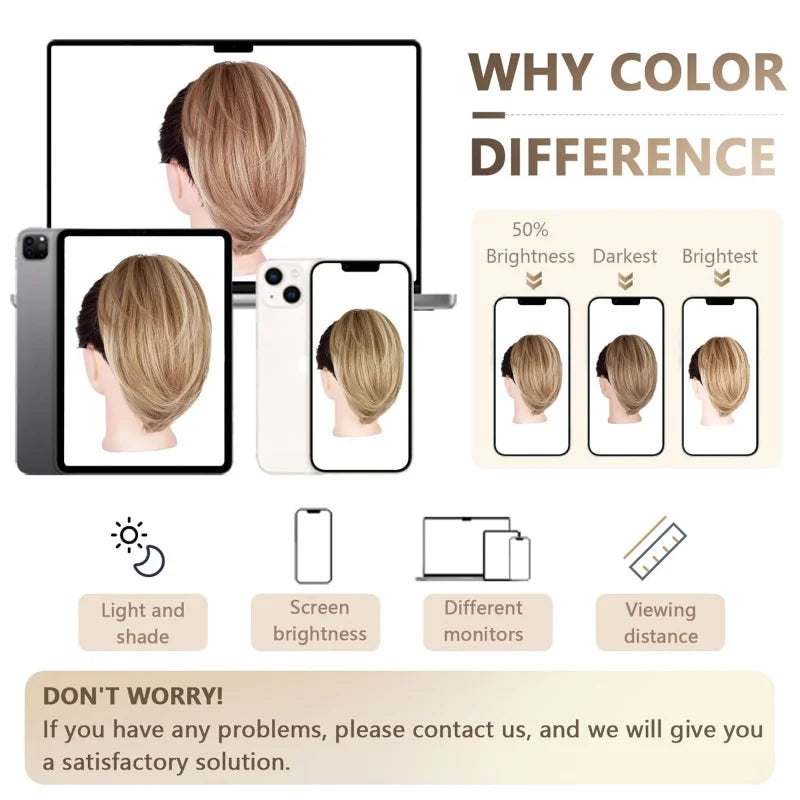 Claw-Clip Ponytail Extension For Women - Short Straight Synthetic Hair Extension, Clip-In Ponytail Extension For Every Occasions