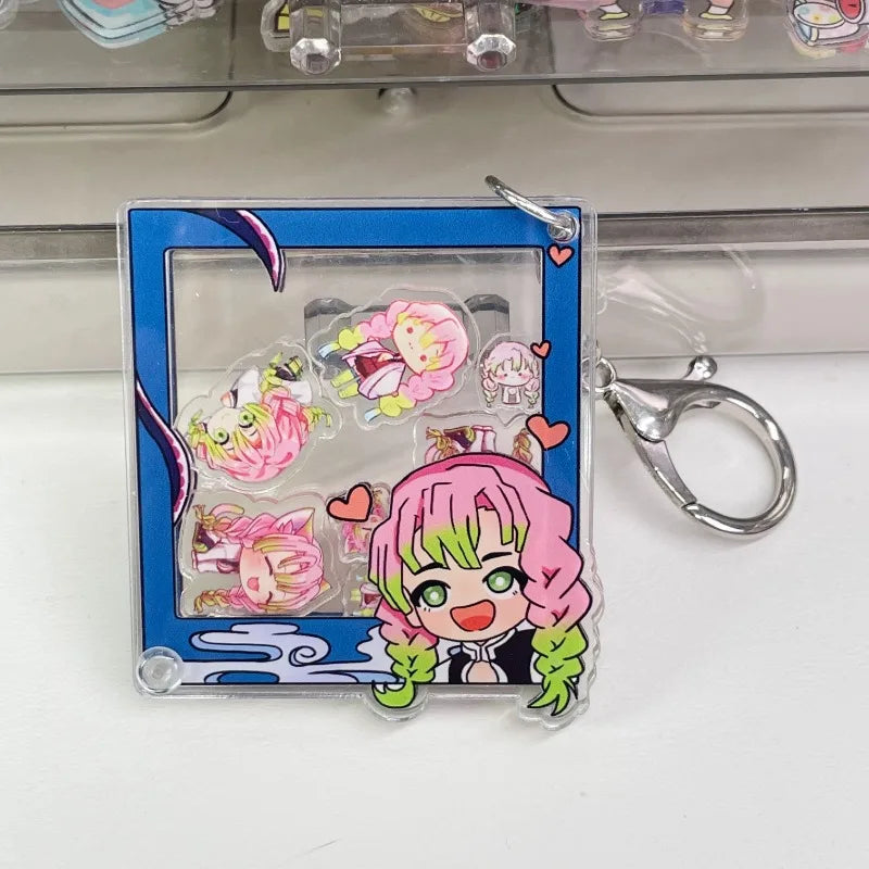 Demon Slayer Kamado Tanjirou Kamado Nezuko Tomioka Giyuu Anime Cartoon Peripherals Shake Pendant Gift Creative Backpack Keychain