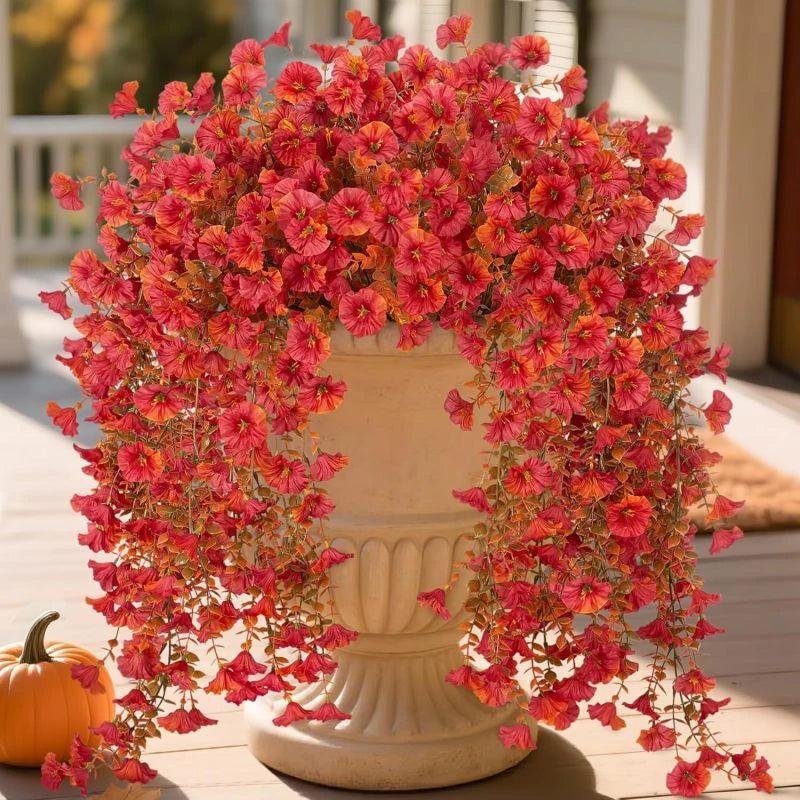 1/2Pcs Artificial Flowers Vine Morning Glory Wedding Bridal Home Room Table Festival Decor Outdoor Yard Garden Arch DIY Gift Box