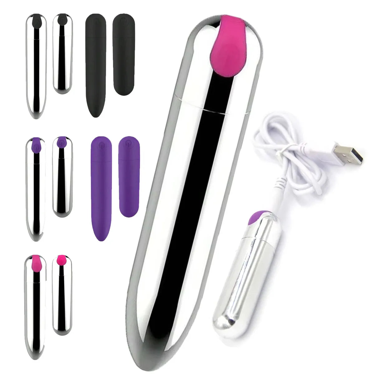 Mini 10 Vibration frequency Vibrator USB Rechargeable Waterproof Magic Massage silent vibrator body massager for Women