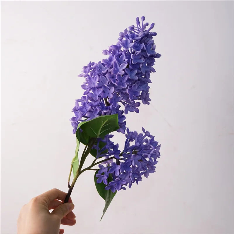 Artificial Lilac Flowers for Home Decoration, Beautiful Silk Flores, DIY Hand Flower Arrangement, Wedding, Living Room