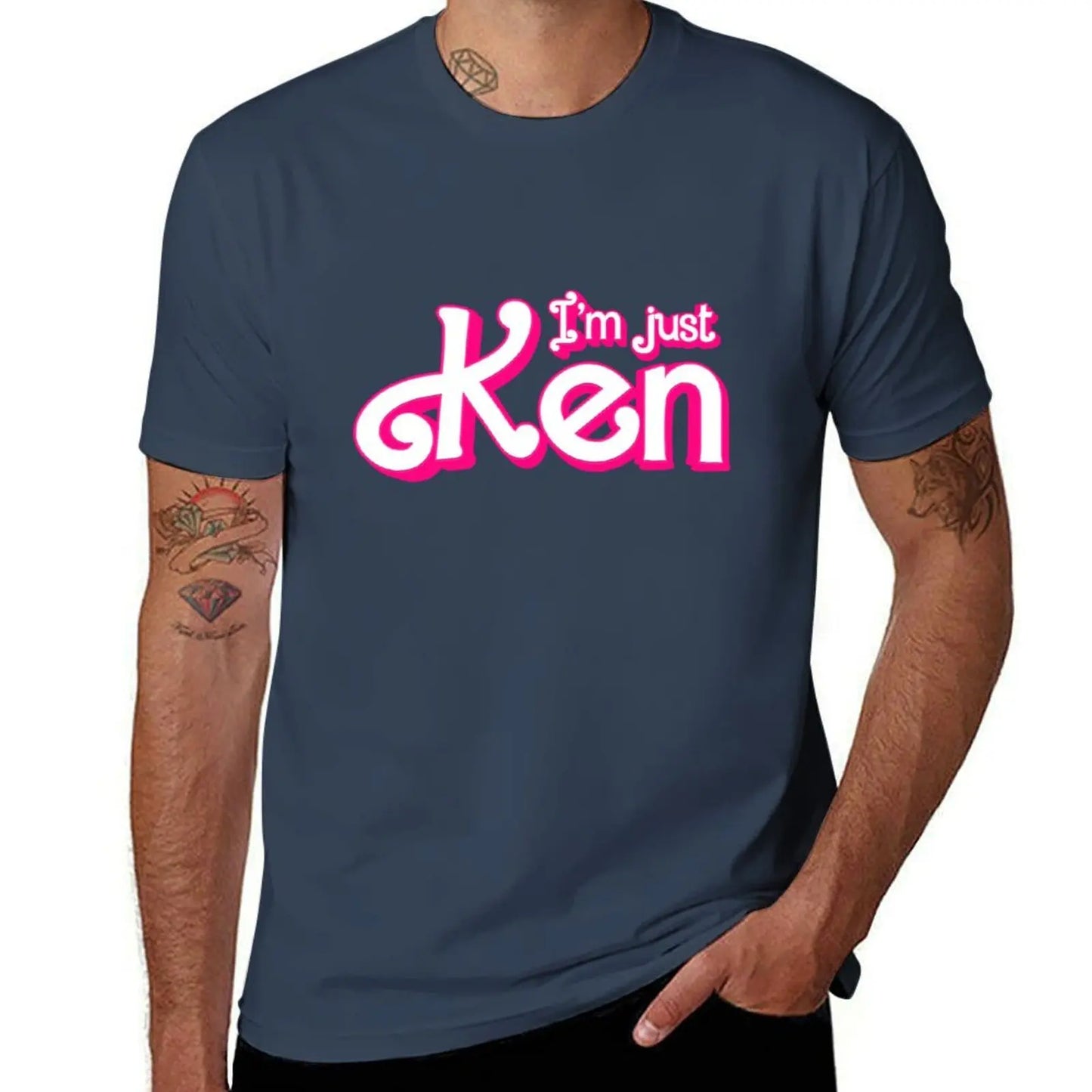 I'm just Ken T-Shirt Aesthetic clothing oversizeds heavy weight t shirts for men