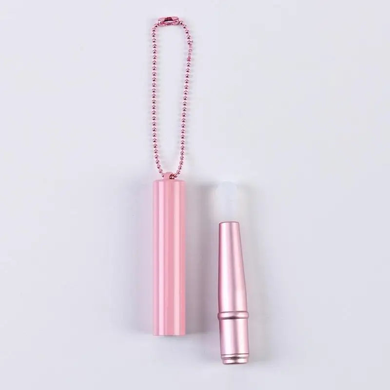 Mini Silicone Lip Brush Concealer Brush With Cover Chain Lip Mask Applicator Lip Gloss Brush Lipstick Brush Makeup Beauty Tool