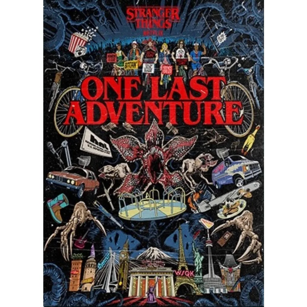 1PCS S-StrangerThings 5 Theme Frameless Canvas Core Print - HD Poster Decor Home Decor Living Room Bedroom Movie Peripheral