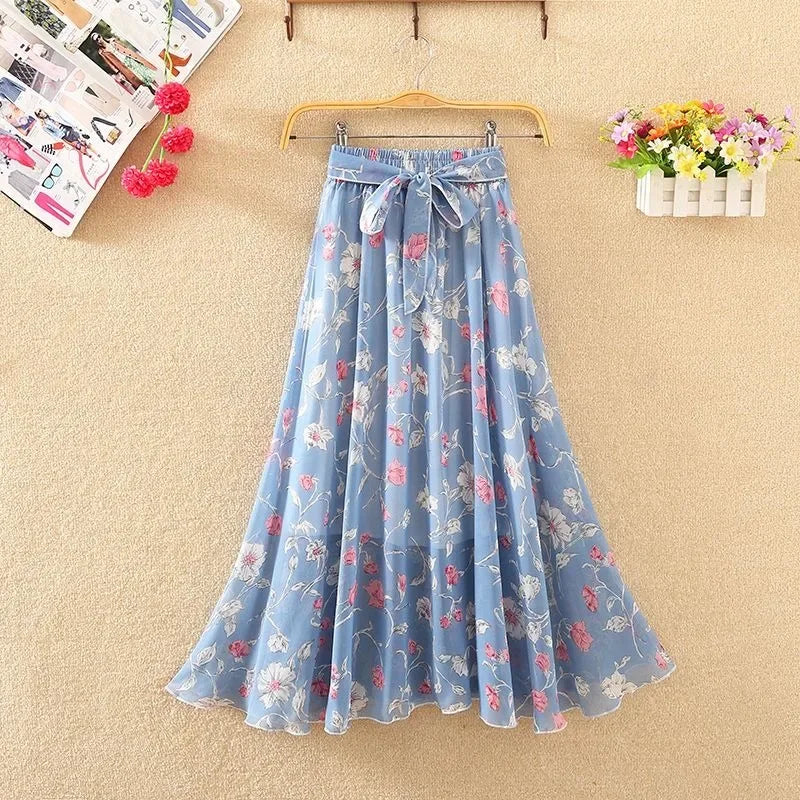 Skirts for Women Summer 2025 A Line High Waist Woman Skirt Casual Trend Modest Vintage Cheap Quality Korean Fashion Style Y2k V