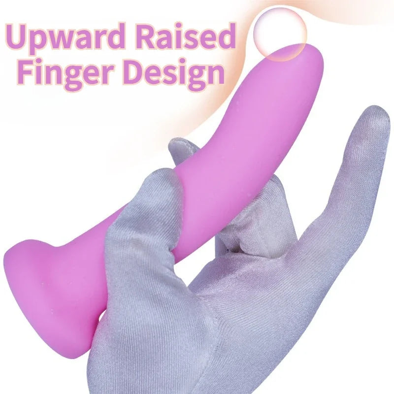 Finger Butt Anal Plug Vaginal/Anus Massage Masturbator Soft Smooth Finger Masturbation G-point Climax Fisting Dildo Adult Supply