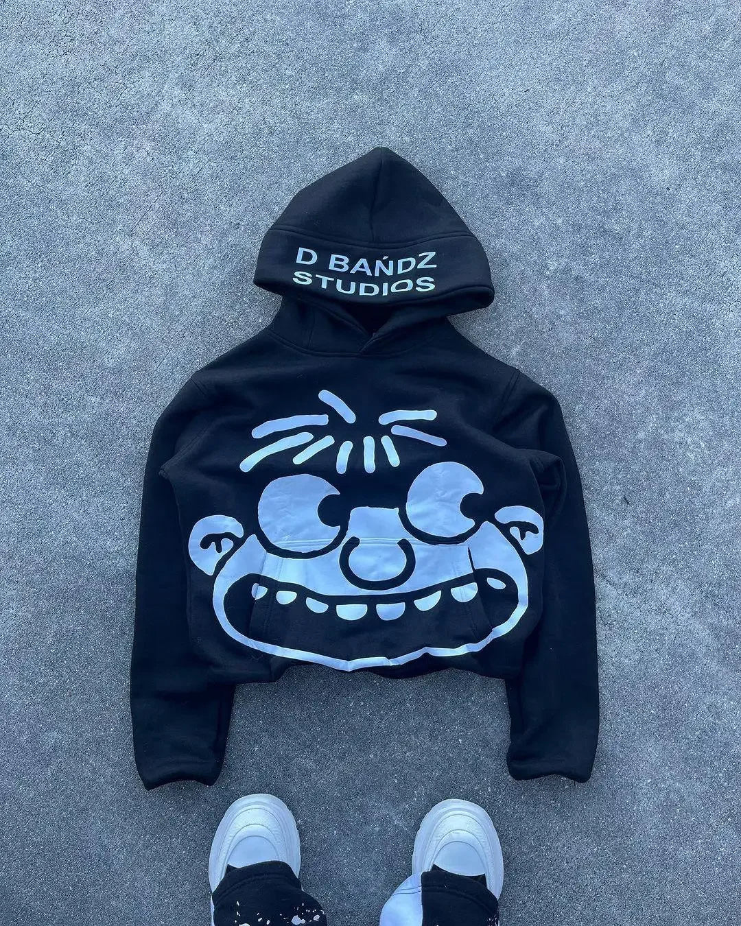 Autumn\winter Silvery Wing Pattern New Pure Cotton Sweatshirts Simple Light Gray Versatile Daily Oversizeds Hooded Jackets