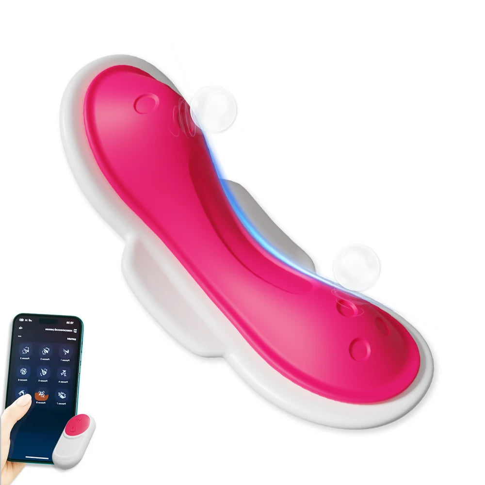 Wearable Panty G Spot Vibrator APP Remote Control Vibrating Panty Device Mini Clitoral Vibrator Clitoral Stimulation Adult Toy