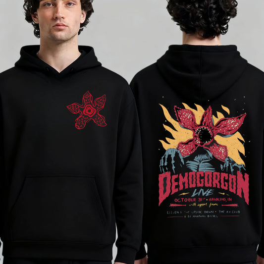 Eddie Munson The Demogorgon Hoodie Men Women Cannibal Flower Monster Print Hooded Sweatshirt Harajuku Fashion Gothic Streetwear