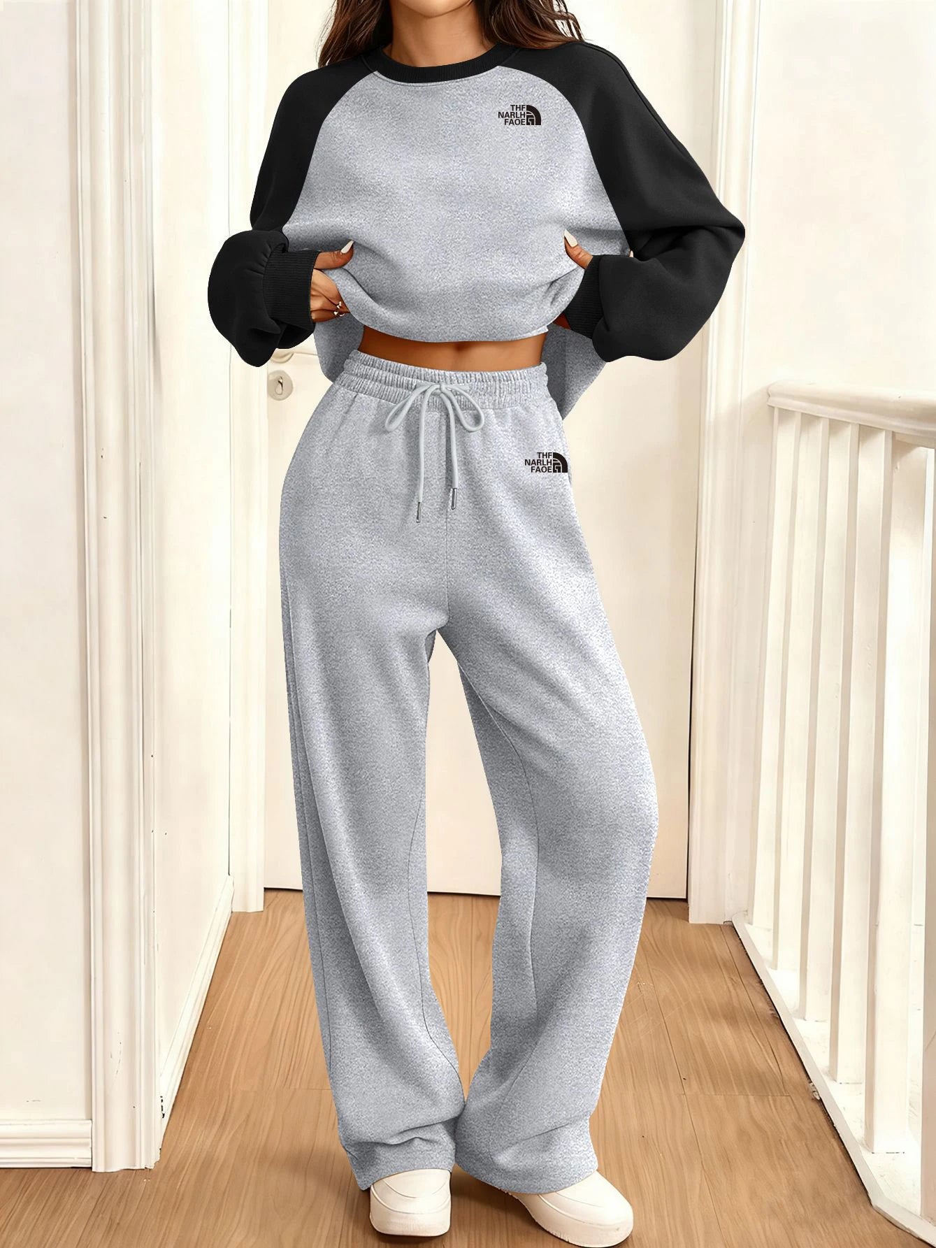 2026 Women's Tracksuit  Autumn Fashion  round-neck sweatshirt Two Pieces Outfit  Comfortable  daily street fitness jogging suit