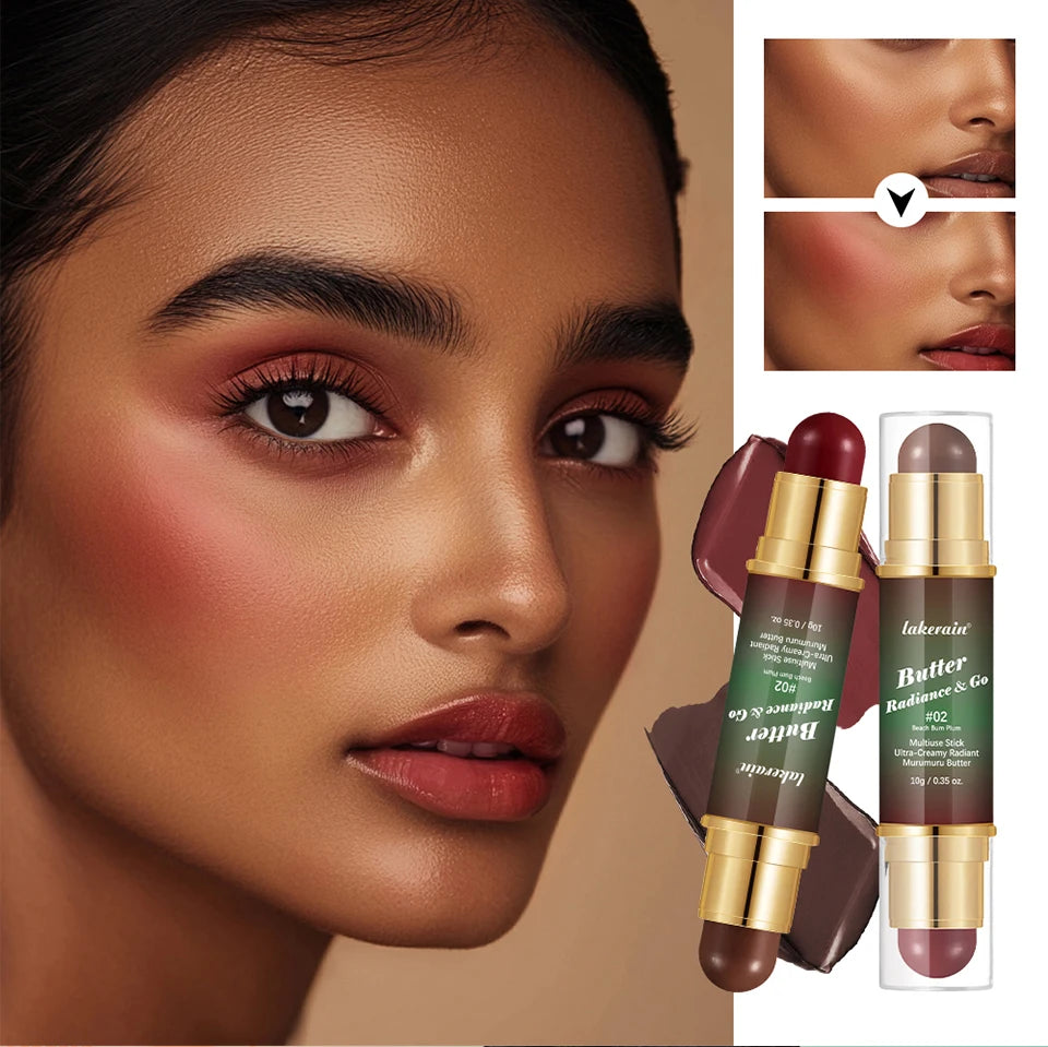 Physicians Butter Glow And Go Multiuse Stick Double Headed Bronzer Blush For Cheeks Eyes Lips Long Lasting Matte Glow Makeup