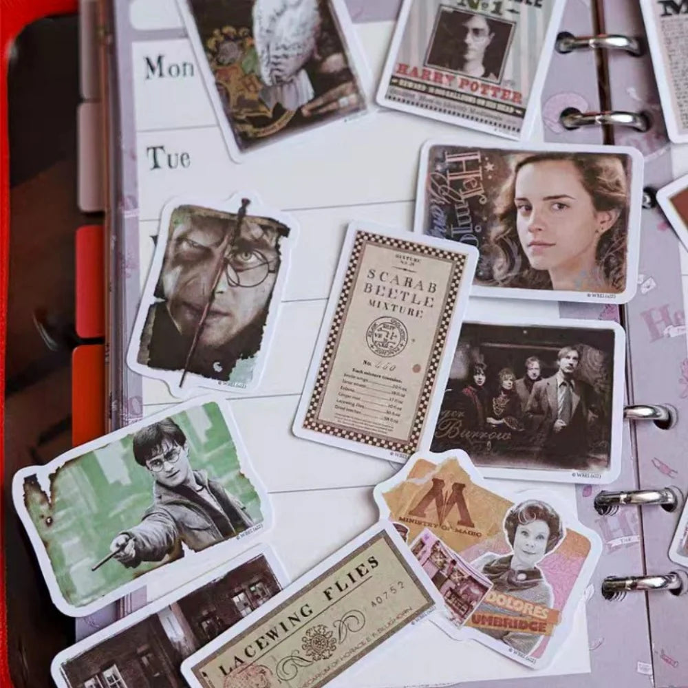 Genuine Harry Potter Series Sticker Hogwarts Film & Tv Merchandise Character Stickers For Phones Water Mug Planners Decor Decals