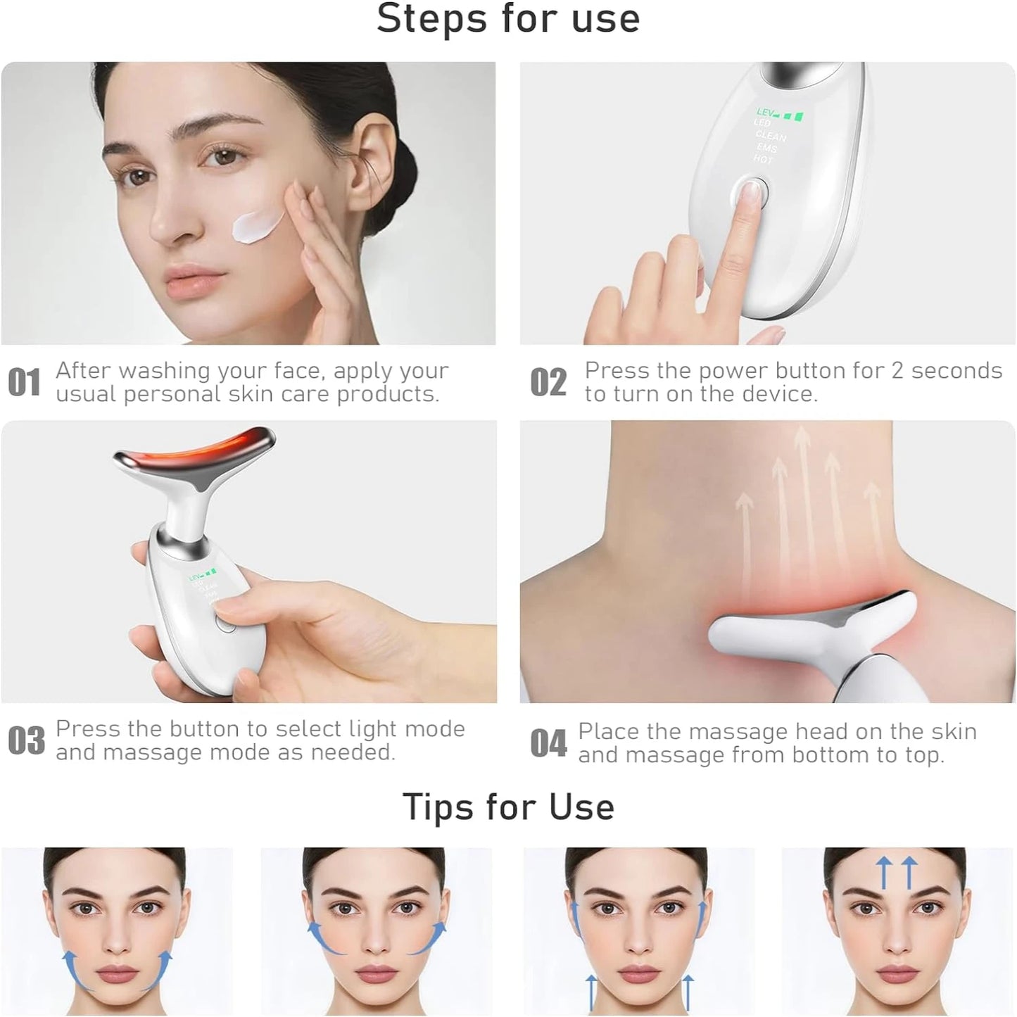 Skin Care Face and Neck Lifting Device for Wrinkle Removal: Improve Your Skin's Appearance with This Innovative Tool