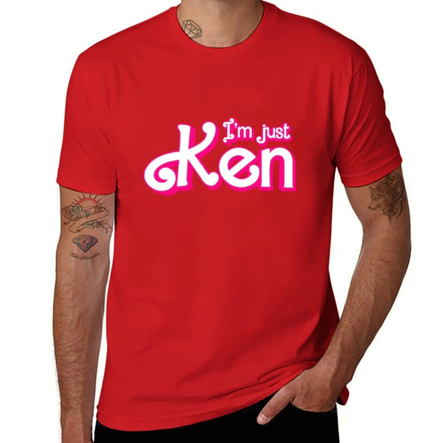 I'm just Ken T-Shirt Aesthetic clothing oversizeds heavy weight t shirts for men