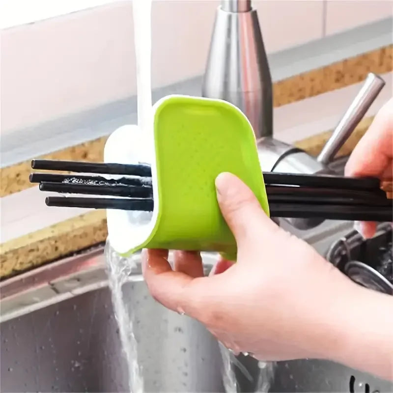 1Pcs U-Shaped Knife and Cutlery Cleaner Brush Home Kitchen Cleaning Brushes Bristle Scrub Kitchen Washing Non-Slip
