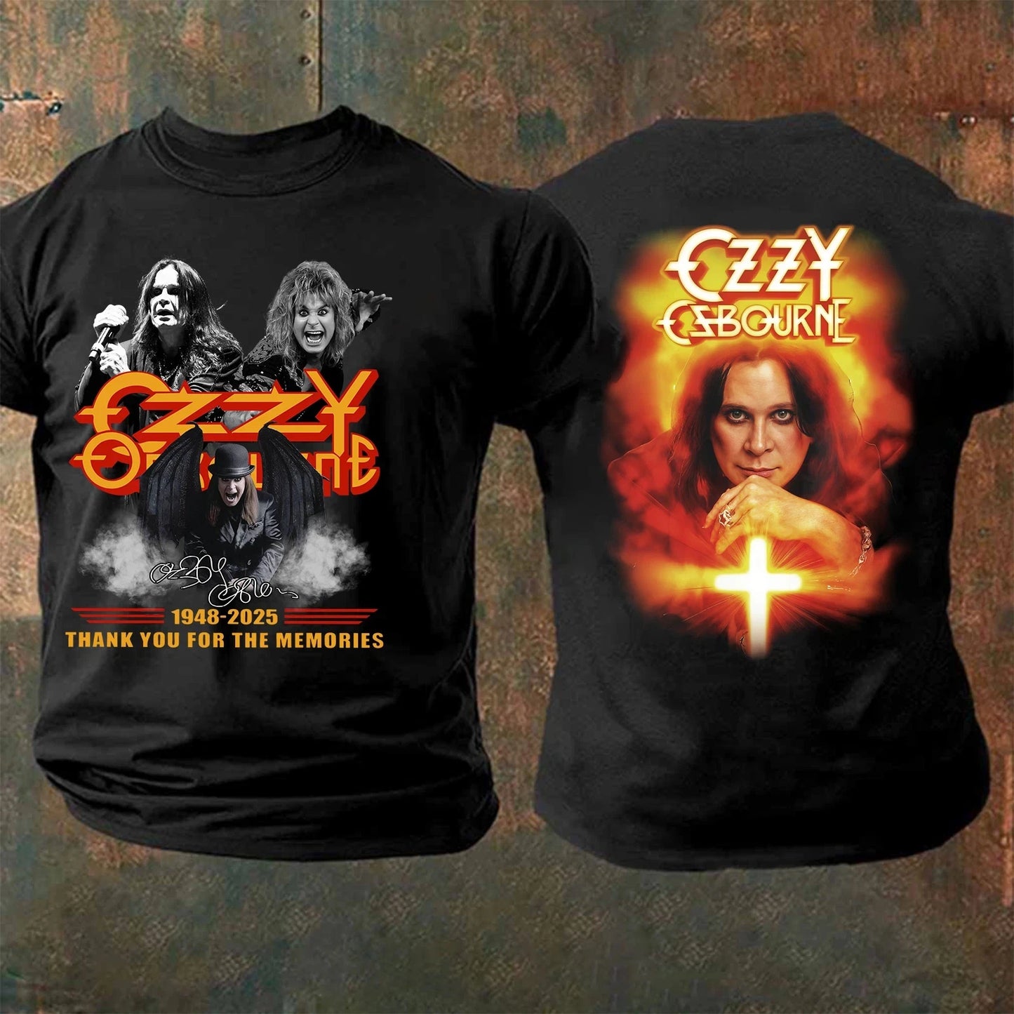 Ozzy Osbourne Shirt Ozzy Osbourne Thanks You for The Memories 1948-2025 Tees High-end Luxury Is for Both Men and Women Top Y2k