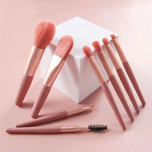 Makeup Brush 8pcs/Set Soft Makeup Concealer Brush Blush Loose Powder Brush Eye Shadow Foundation Brush Beauty Tools