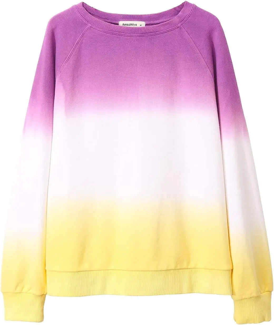 Women's Sweatshirt Tie Dye Long Sleeve Casual Crewneck Pullover Top Autumn Color Tie Dye Sweatshirt Hoodie