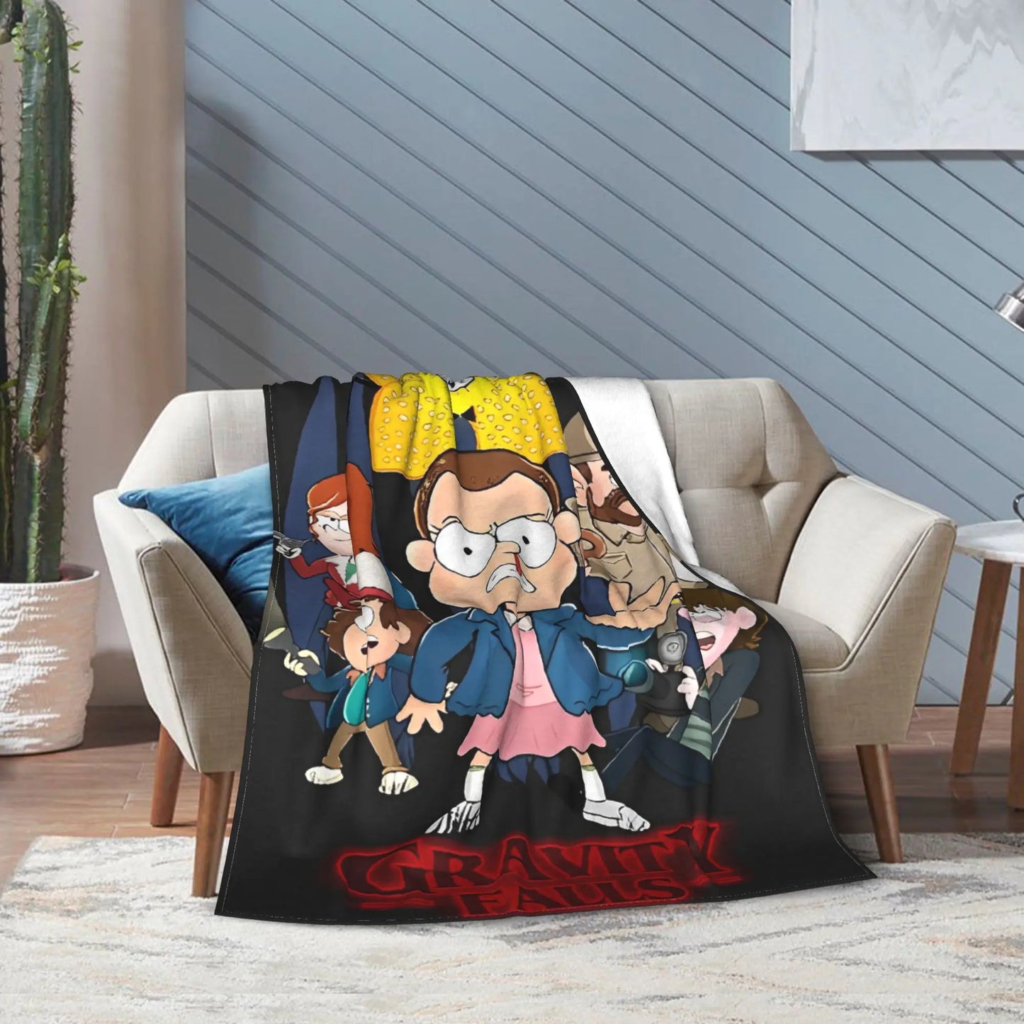 Stranger Gravity Falls Blanket  Plush Funny Warm Throw Blankets for Home Restaurant Autumn/Winter