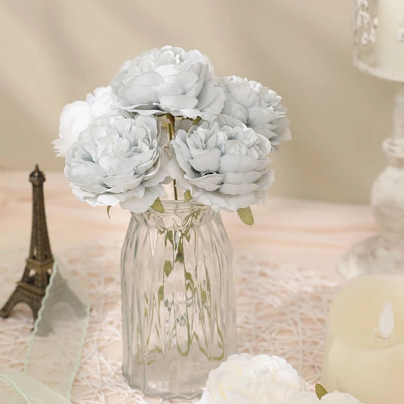 3/5Pcs Peony Artificial Flowers Bouquet Fake Flowers for Home Room Decor Wedding Decoration DIY Craft Garland Gifts Accessories