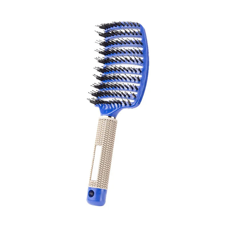 Hair Brush Scalp Massage Comb Hairbrush Boar Bristle Nylon Women Wet Curly Detangle Hair Brush Salon Hairdressing Styling Tool