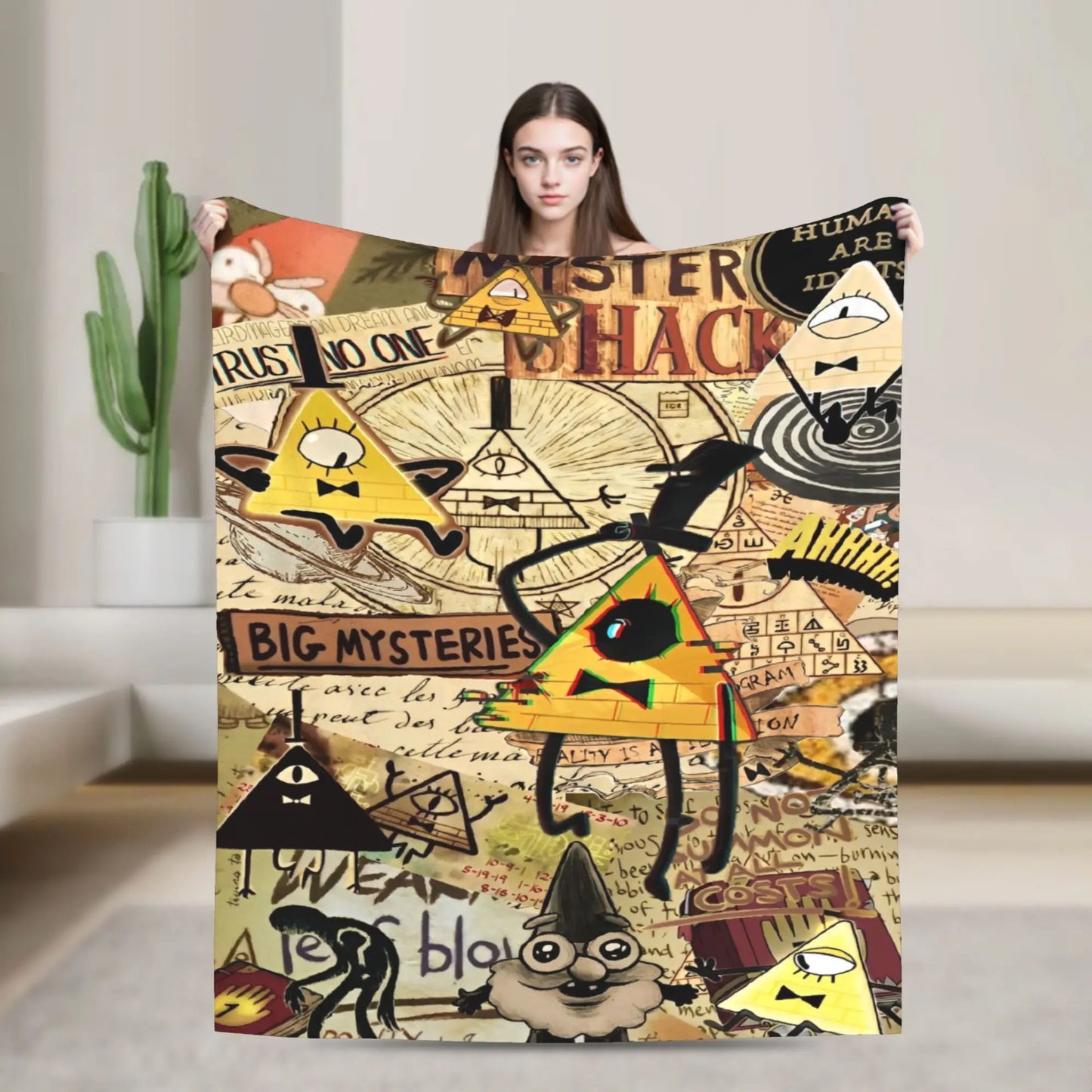 Stranger Gravity Falls Blanket  Plush Funny Warm Throw Blankets for Home Restaurant Autumn/Winter