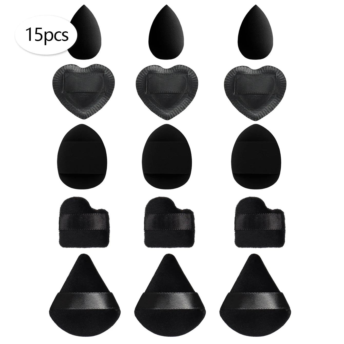 15/30/60 Mini Makeup Sponge Powder Puff Beauty Sponge for Makeup Concealer Liquid Foundation Face Cosmetic Puff Makeup Sponge