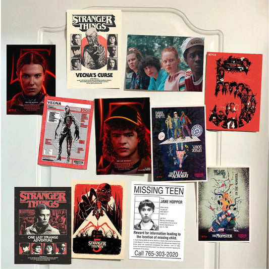 1PCS S-StrangerThings 5 Theme Frameless Canvas Core Print - HD Poster Decor Home Decor Living Room Bedroom Movie Peripheral