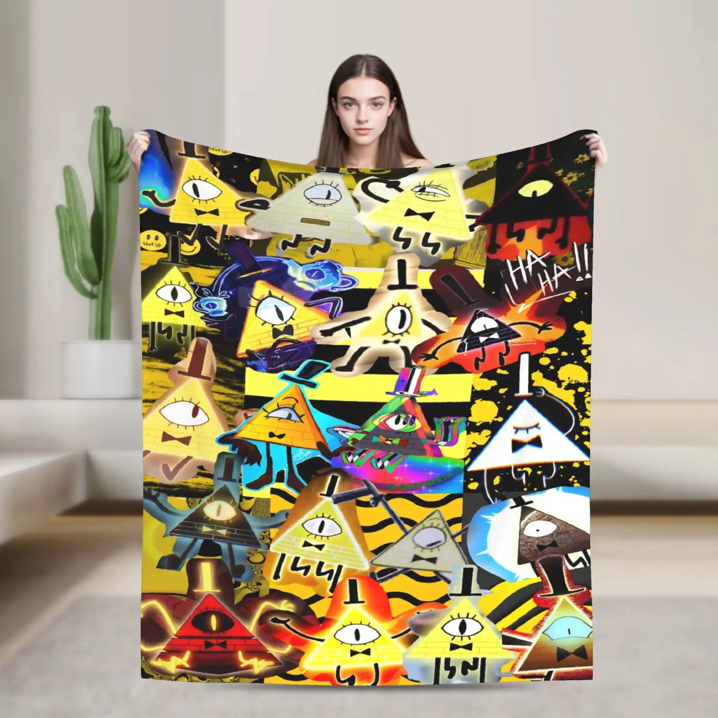 Stranger Gravity Falls Blanket  Plush Funny Warm Throw Blankets for Home Restaurant Autumn/Winter