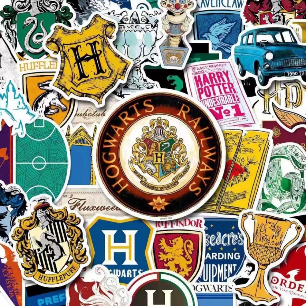 Genuine Harry Potter Series Sticker Hogwarts Film & Tv Merchandise Character Stickers For Phones Water Mug Planners Decor Decals