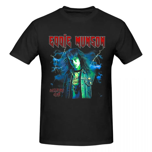 Eddie Munson Graphic T-shirts The Demogorgon Awesome Casual Cotton Y2K Gifts O-neck Men Women Hip Hop Oversized T-Shirt Tops