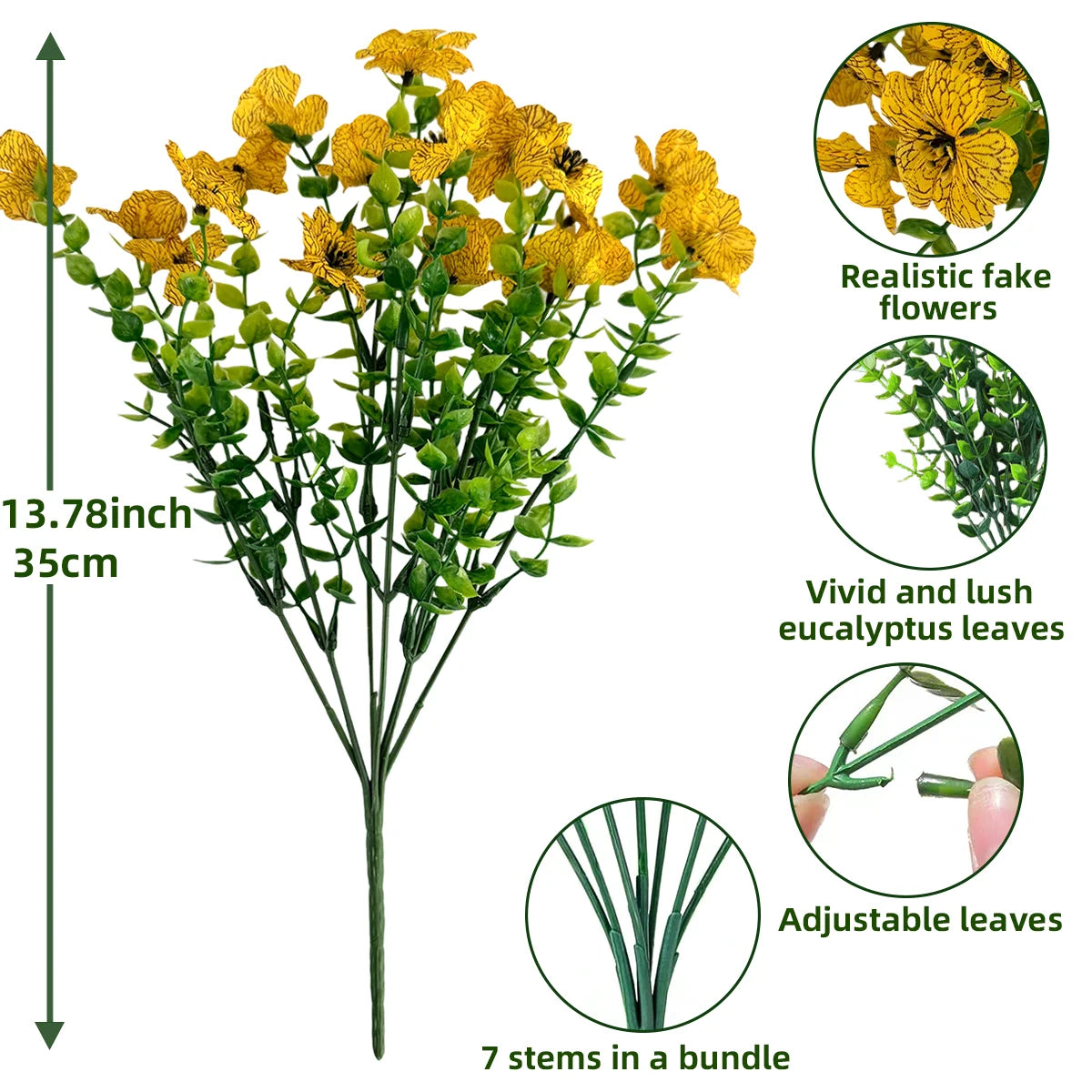 2pcs Artificial Flowers Daisy 2025 New DIY Fake Silk Floral Table Arrange Wedding Bouquet Home Decor Christmas Decoration Gifts