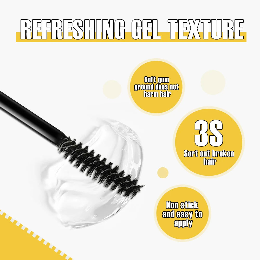 1PC 2-in-1 eyebrow styling gel, waterproof, durable, non caking, easy to apply and shape natural eyebrows