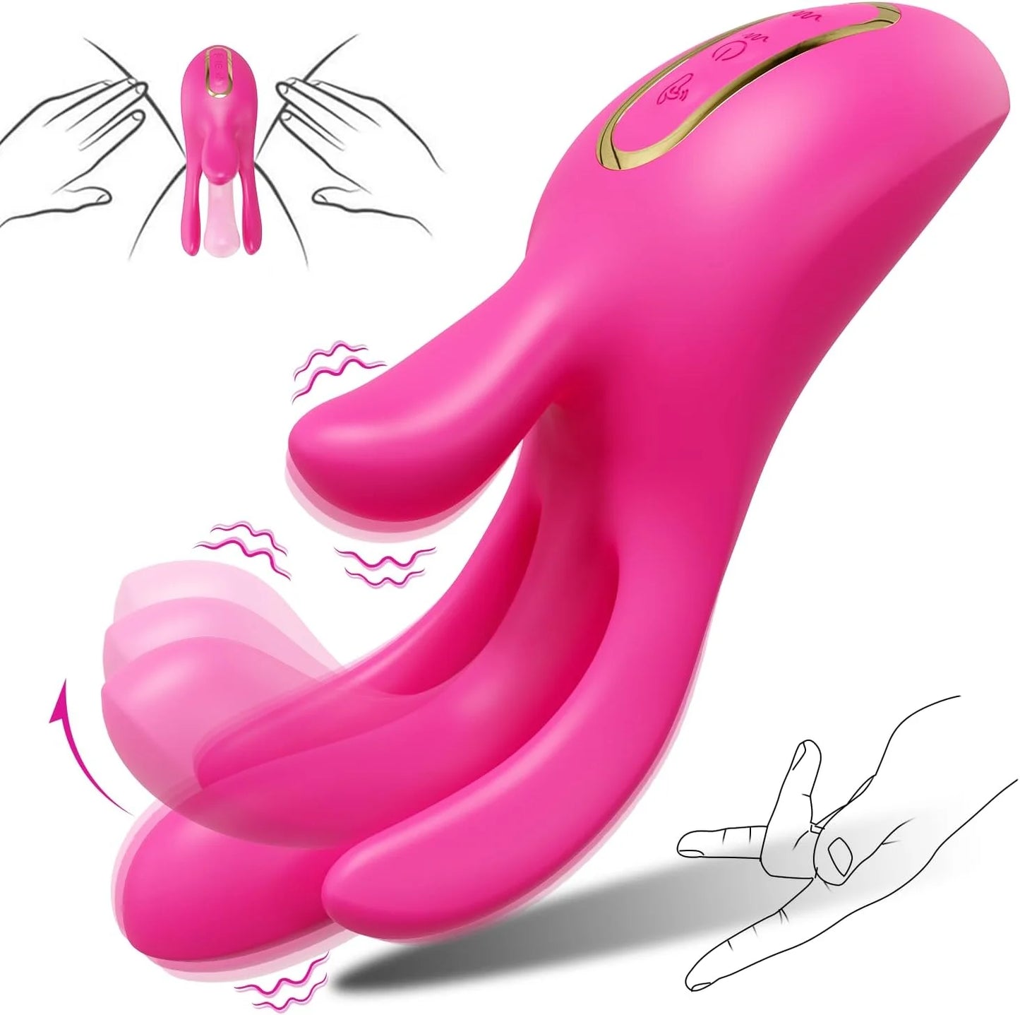 Kato Eagle God G Finger Vibrator for Women Wiggle Finger Shaker Vibrators G-Spot Vagina Clitoris Stimulator Female Masturbation