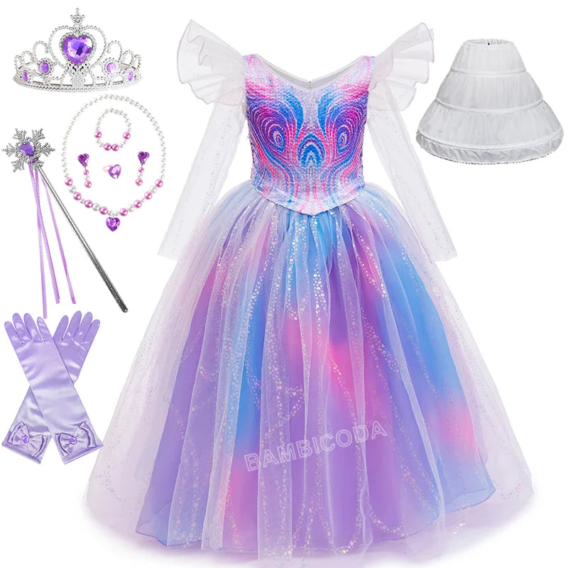 The--Wicked Glinda Elphaba Cosplay Costume Glinda Pink Princess Dress Costume For Girl Party Cosplay Movie Party Witch Clothing