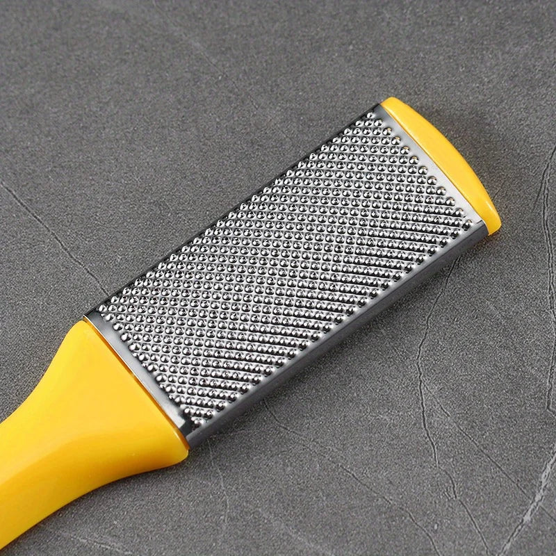 8/10pcs Foot Care Kit, Yellow Plastic Pedicure Tools Set With Callus Remover, Foot File, Scraper, Rasp For Dead Skin Exfoliation