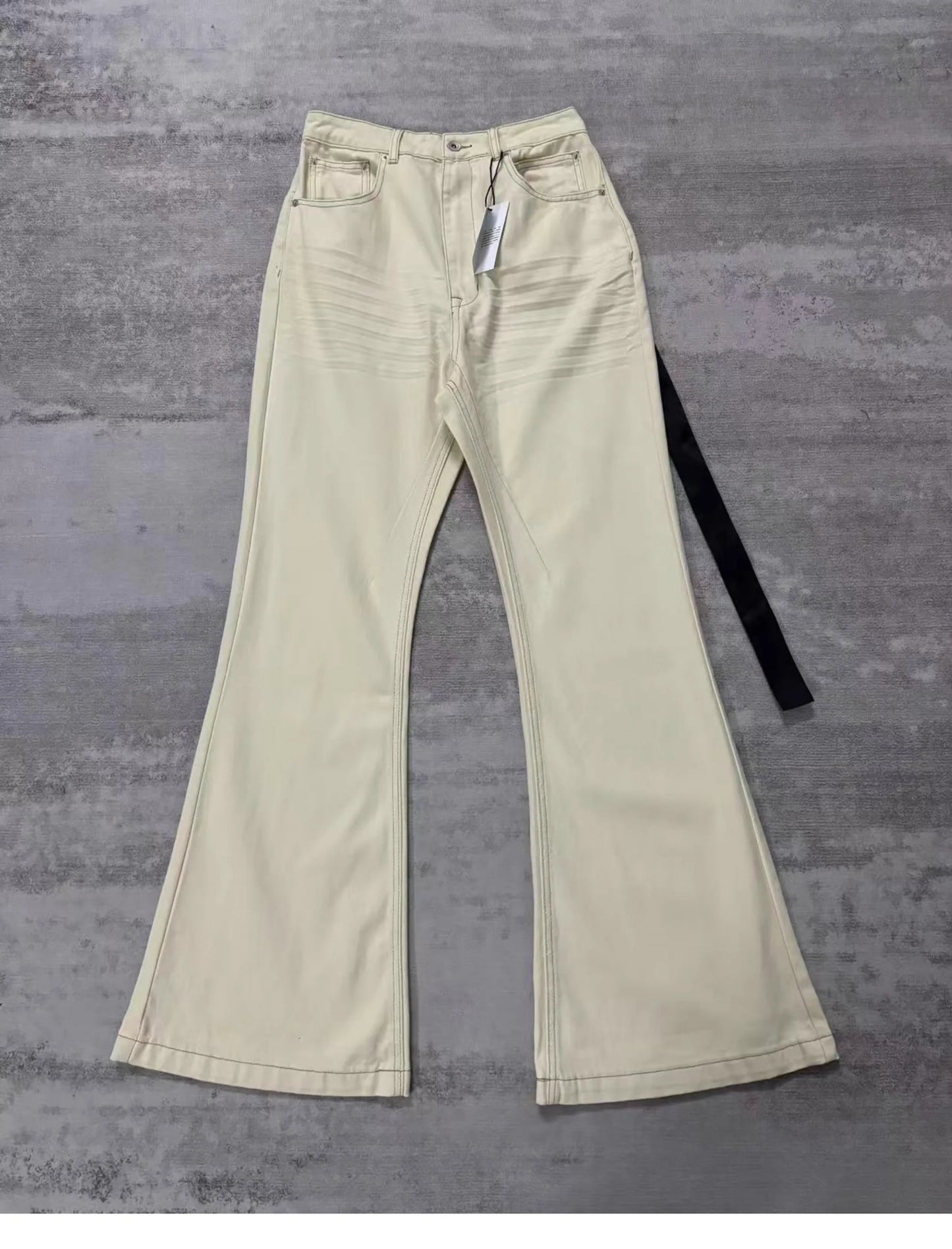 Brand New Rick Sand Zipper Pocket Fit elasticity slim fit PANT Jeans Cotton Denim Pants Comfort Casual Jeans Size S M L XL #B2